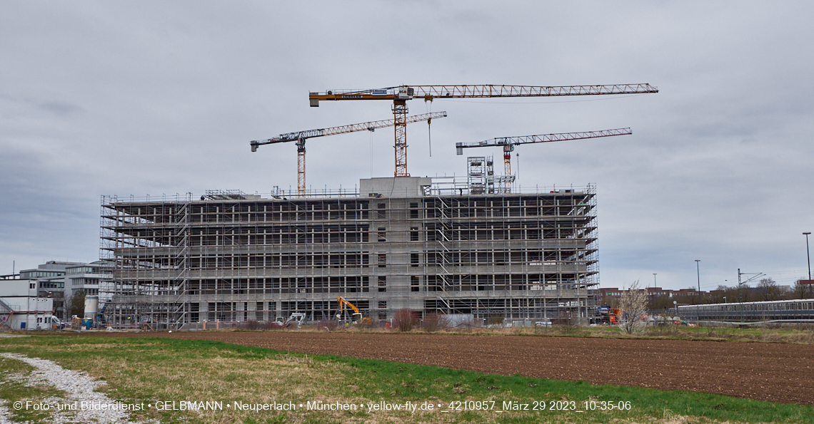 29.03.2023 - Baustelle REVO und Umgebung in Neuperlach